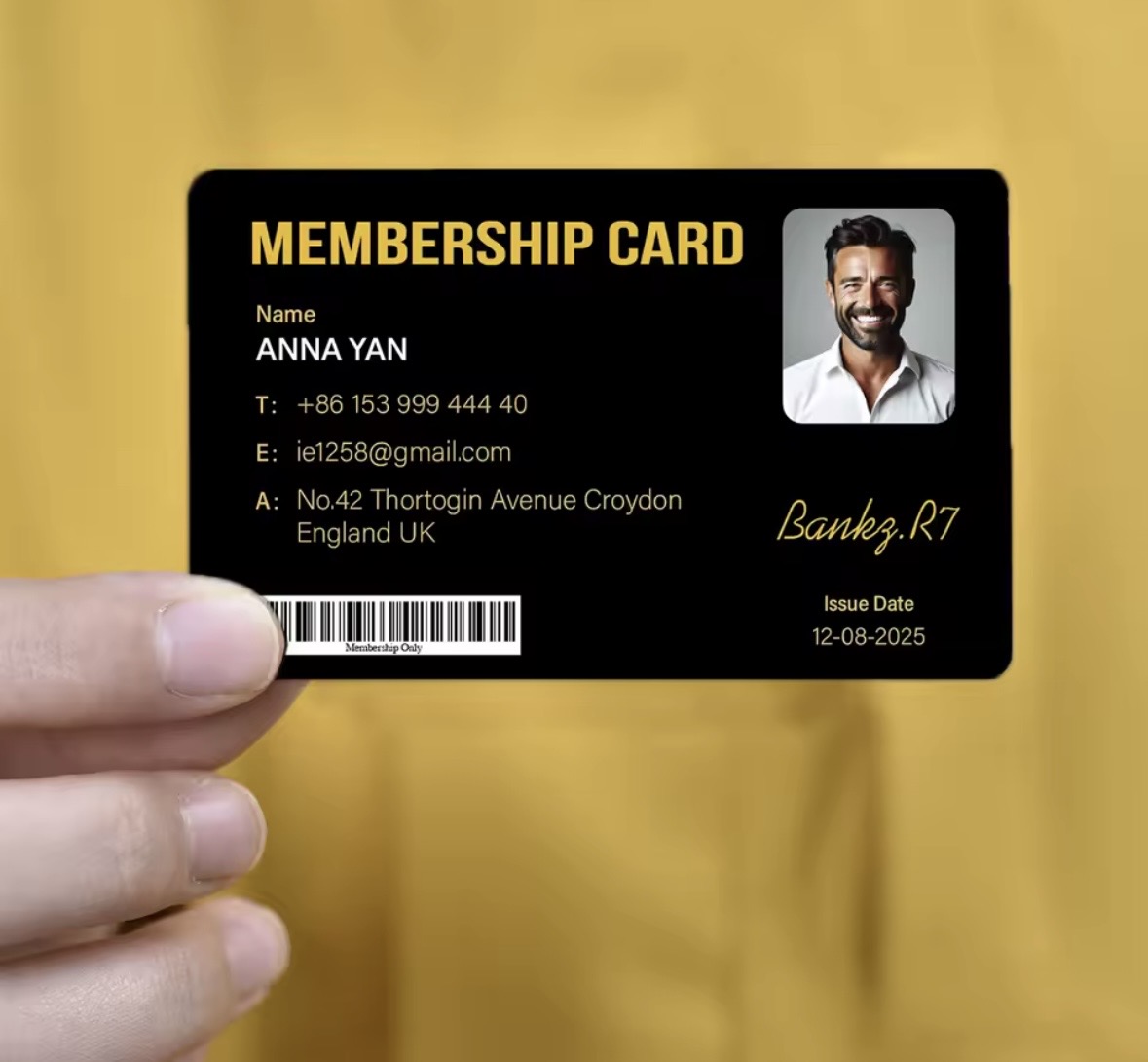 Custom Fan/Membership Card