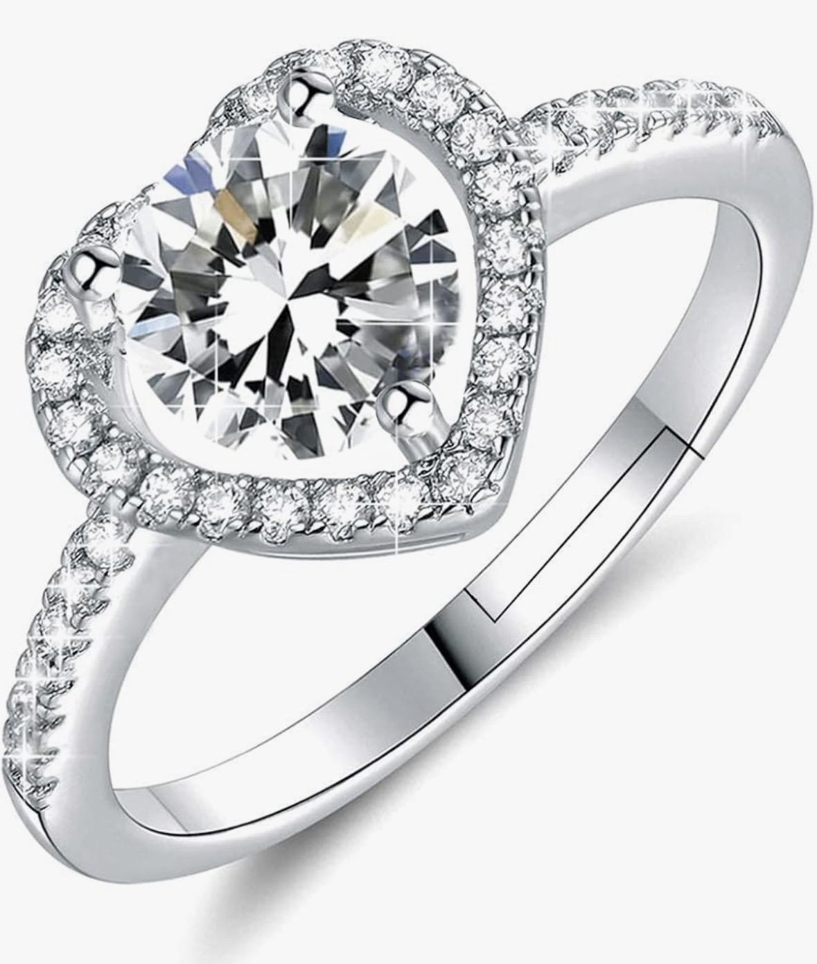 Halo Heart Ring