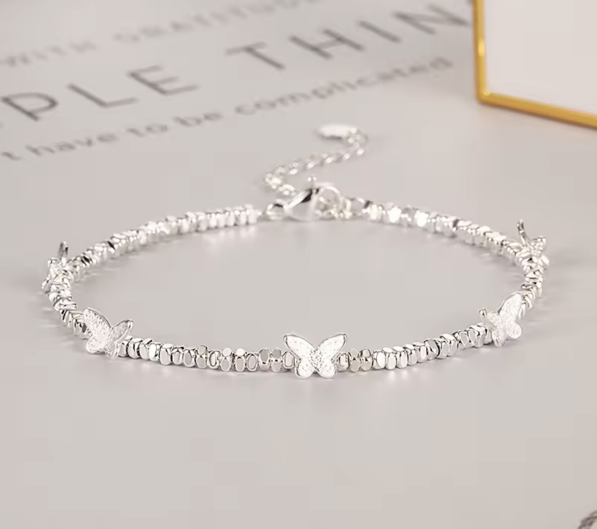 Silver Butterfly Bracelet